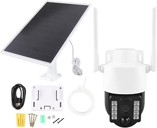 4G Outdoor Security Camera 2MP Full Viewing Solar Security Camera IP65 Waterproof Night Vision Security Camera (European Version)