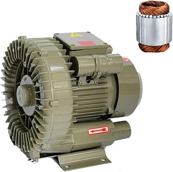 Powerful Vortex Gas Pump - 1500W High Pressure Blower for Fish Pond Aeration and Industrial Use(1500W 220v)