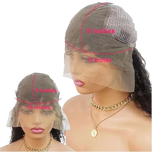 Miniatura 6 de Pelucas de cabello humano rizado con encaje frontal de 13 x 6 pulgadas, cabello humano HD con abuelitos rizados, para mujeres negras, densidad del