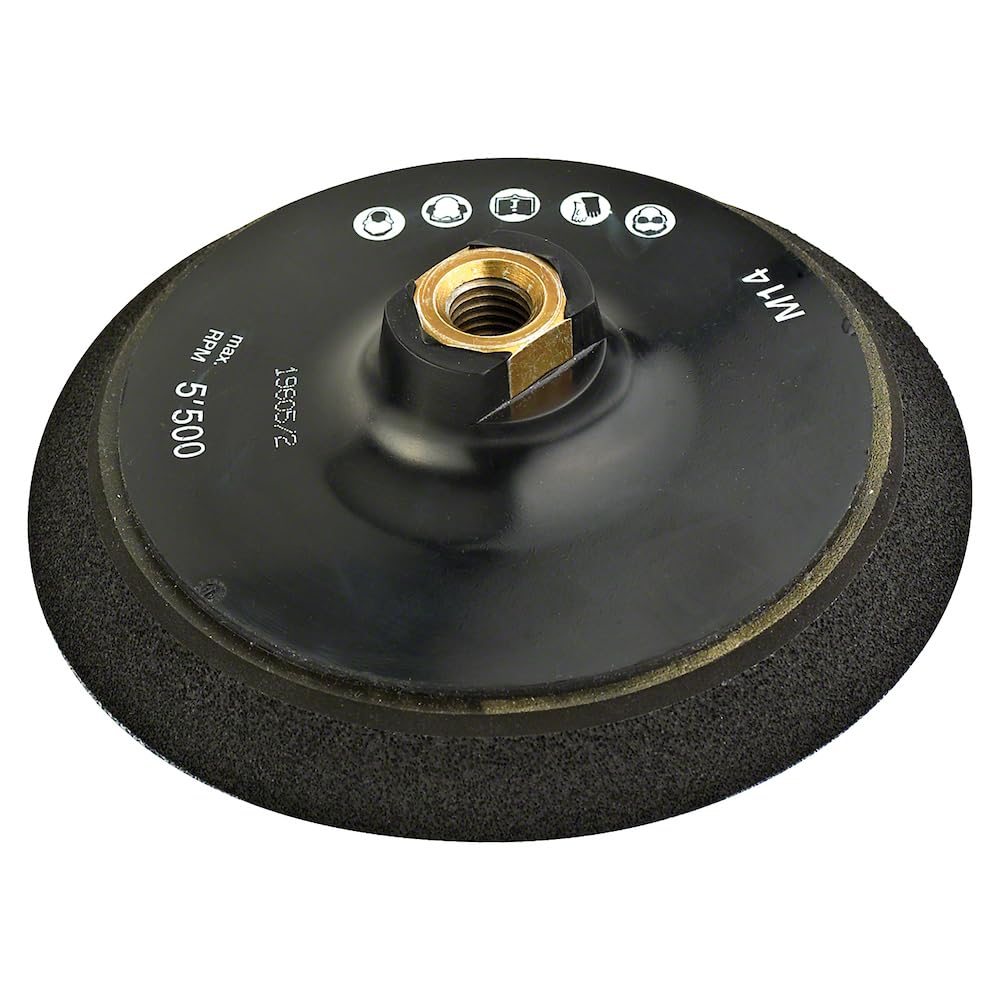 Bosch 2 608 612 027 - Plato de goma M 14, Ø 150 mm, con velcro - M 14, Ø 150 mm (pack de 1)