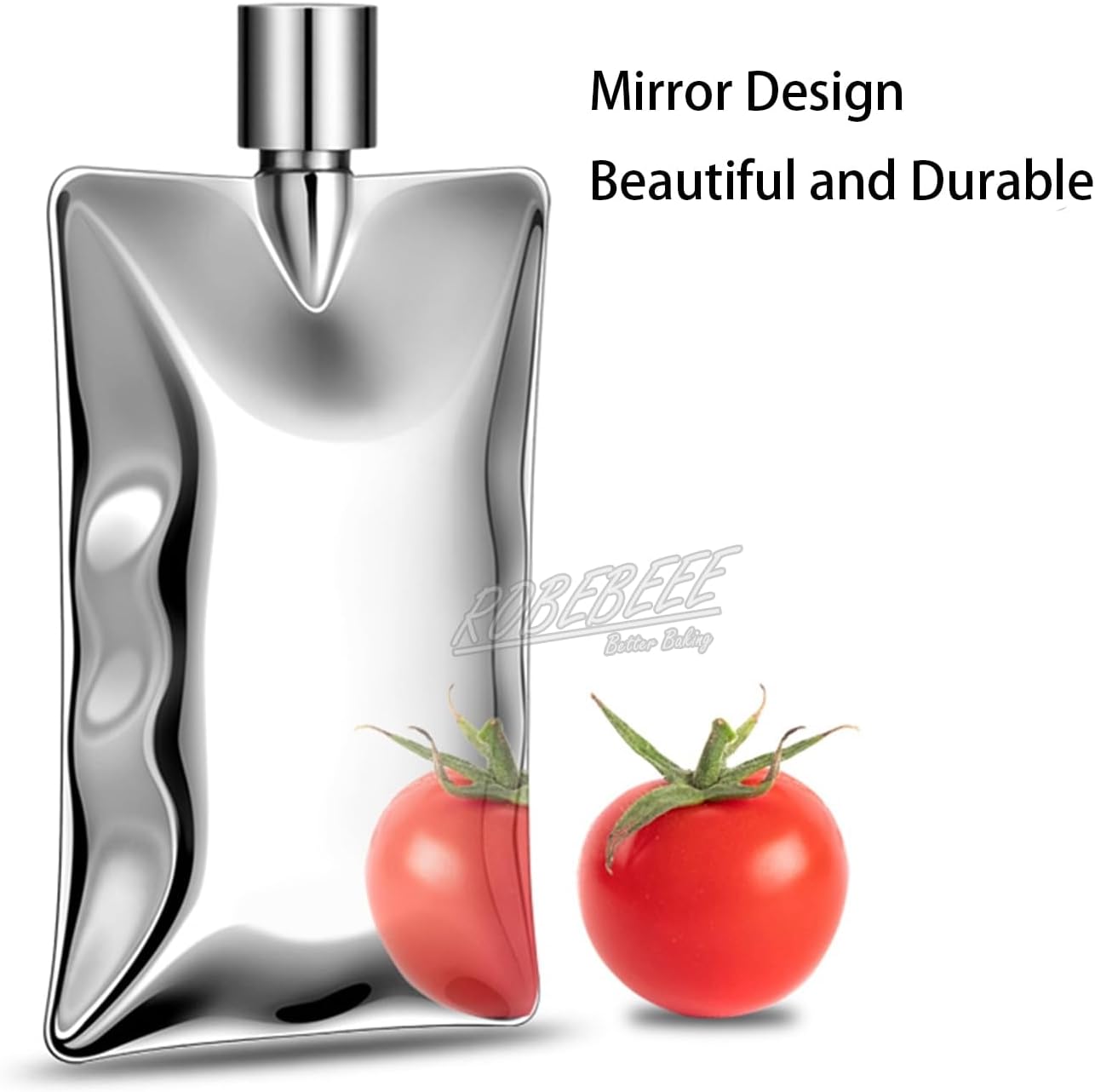 5oz 140ml 304 Stainless Steel Wavy Surface Mirror Water Bag Design Wine Bottle Portable Hip Flask Alcohol Drinking Supplies