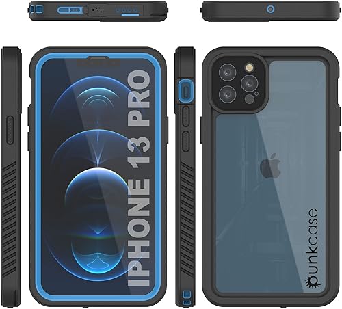 Miniatura 7 de Punkcase Funda impermeable para iPhone 13 Pro Serie Extrema Ajuste delgado Certificado IP68 A prueba de golpes a prueba de nieve Cubierta de