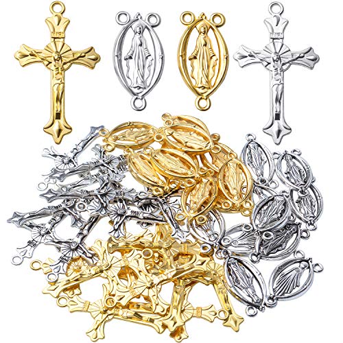 Pendentif crucifix tibétain pour travaux manuels et chapelets à assembler