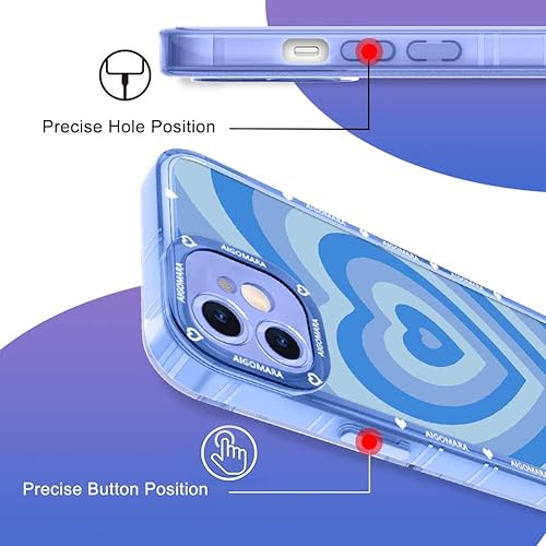 Miniatura 3 de AIGOMARA Funda suave para iPhone 11 de 6.1 pulgadas con protector de pantalla, delgada, flexible, suave, diseño de TPU a prueba de golpes,
