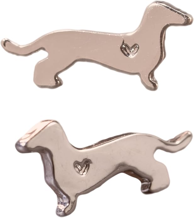 Soul Statement Dachshund Stud Earrings: Dog Mom Gifts, Cute Wiener Dog Gift Set for Women