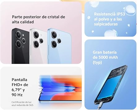 Xiaomi Redmi 12 Smartphone 4GB RAM 128GB ROM Midnight Black [Global Version]