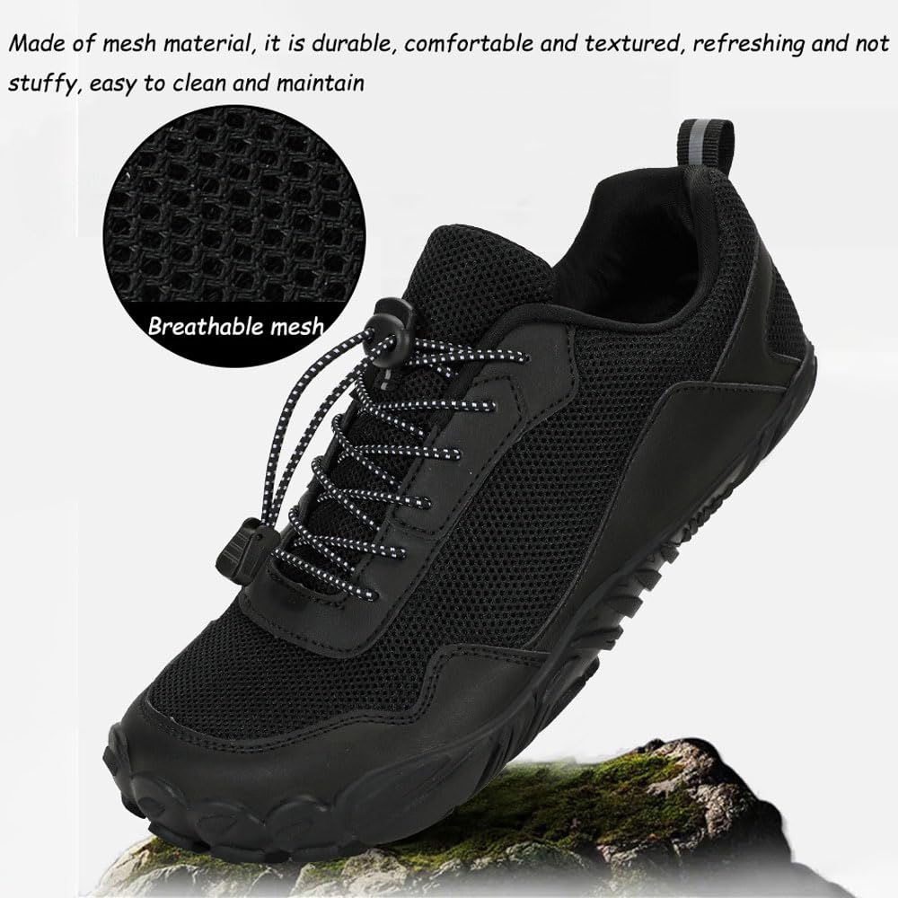 Męskie damskie niskie buty do chodzenia, oddychające, lekkie, antypoślizgowe buty sportowe, Outdoor unisex Piesze wycieczki, trekking i wspinaczka Obuwie z pięcioma palcami, 36-46 EU