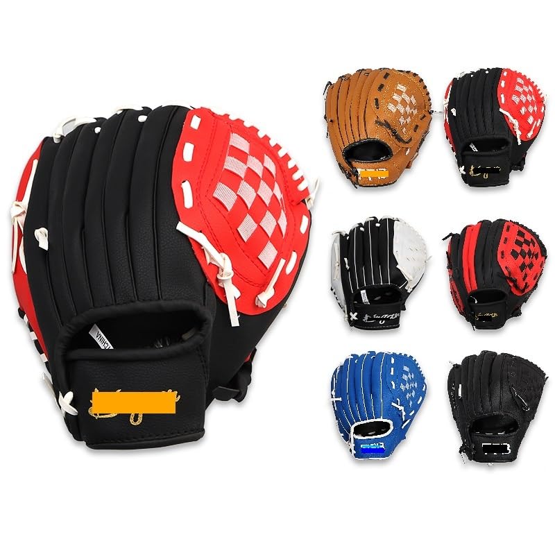 Guanti da Baseball Bambini/Adulti PVC. Guanto da Baseball Handmade Softball Practice Attrezzature Dimensioni 9.5/10.5/11.5/12.5 Pollici Mano Sinistra Guanti E Guantoni