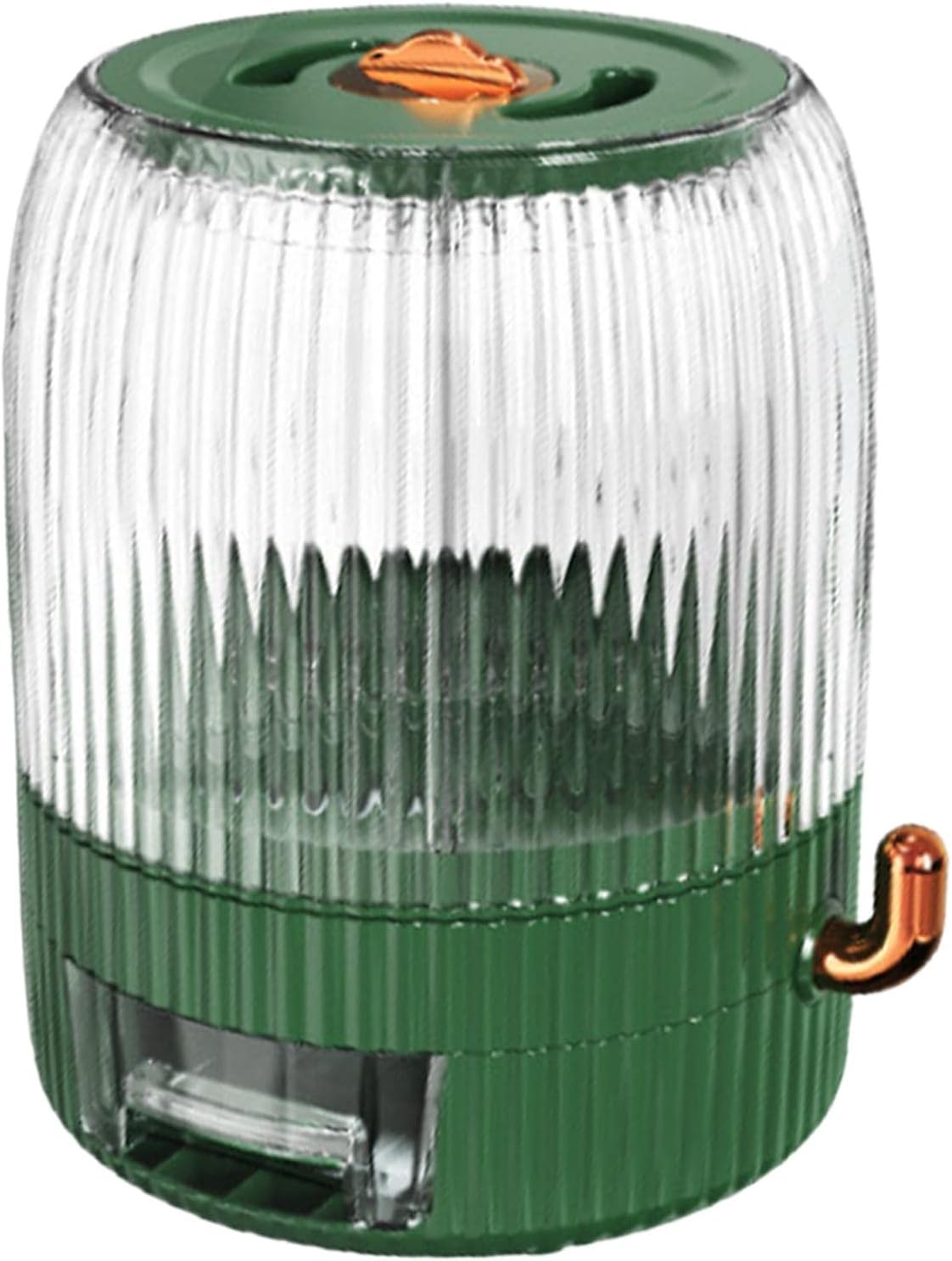 Sealed Rice Storage Container, Multi Measurements Dispenser, for Pantry, Dark Green