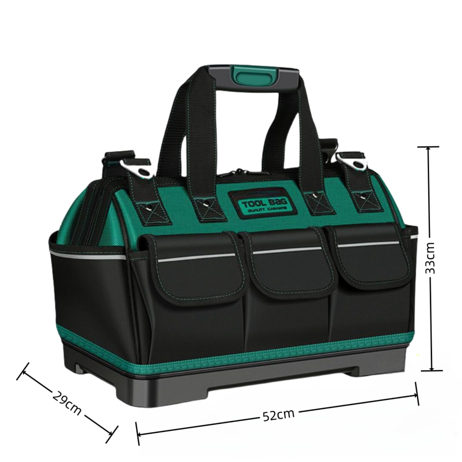 LOJAX Borsa per Attrezzi di Grande capacità, Borsa per Attrezzi, Cassetta per Attrezzi, Borsa per Attrezzi per Elettricista, Borsa per Attrezzi Portatile per Riparazione Falegname,