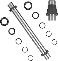 FolksySuperKitchen Adjustable Stainless Steel Rolling Pin with Thickness Rings - Non-Stick for Cookies, Bread & Baking (Grey, 15.8")