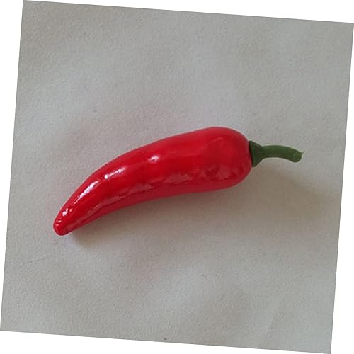Miniatura 9 de FUNOMOCYA 36 piezas de alcachofas falsas de verduras falsas rojo ají pimienta adorno mini artificial Chili DIY ornamento Chili Modelo Simulación