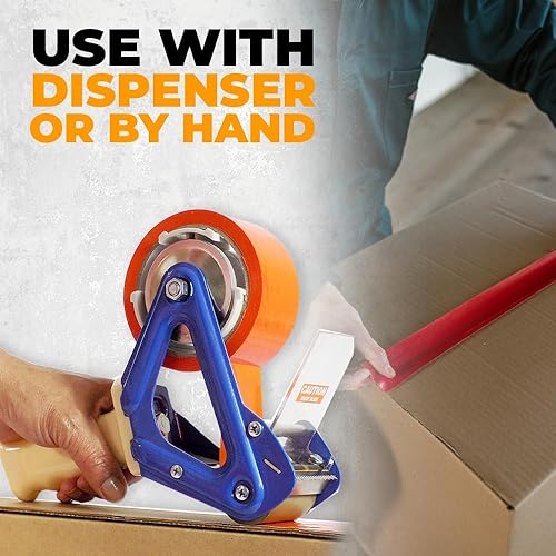 Miniatura 6 de WOD CSTC22SBA Cinta de sellado de cartón rosa, 2 pulgadas x 55 yardas, 2 mils de grosor, cinta de embalaje industrial resistente para mudanzas,