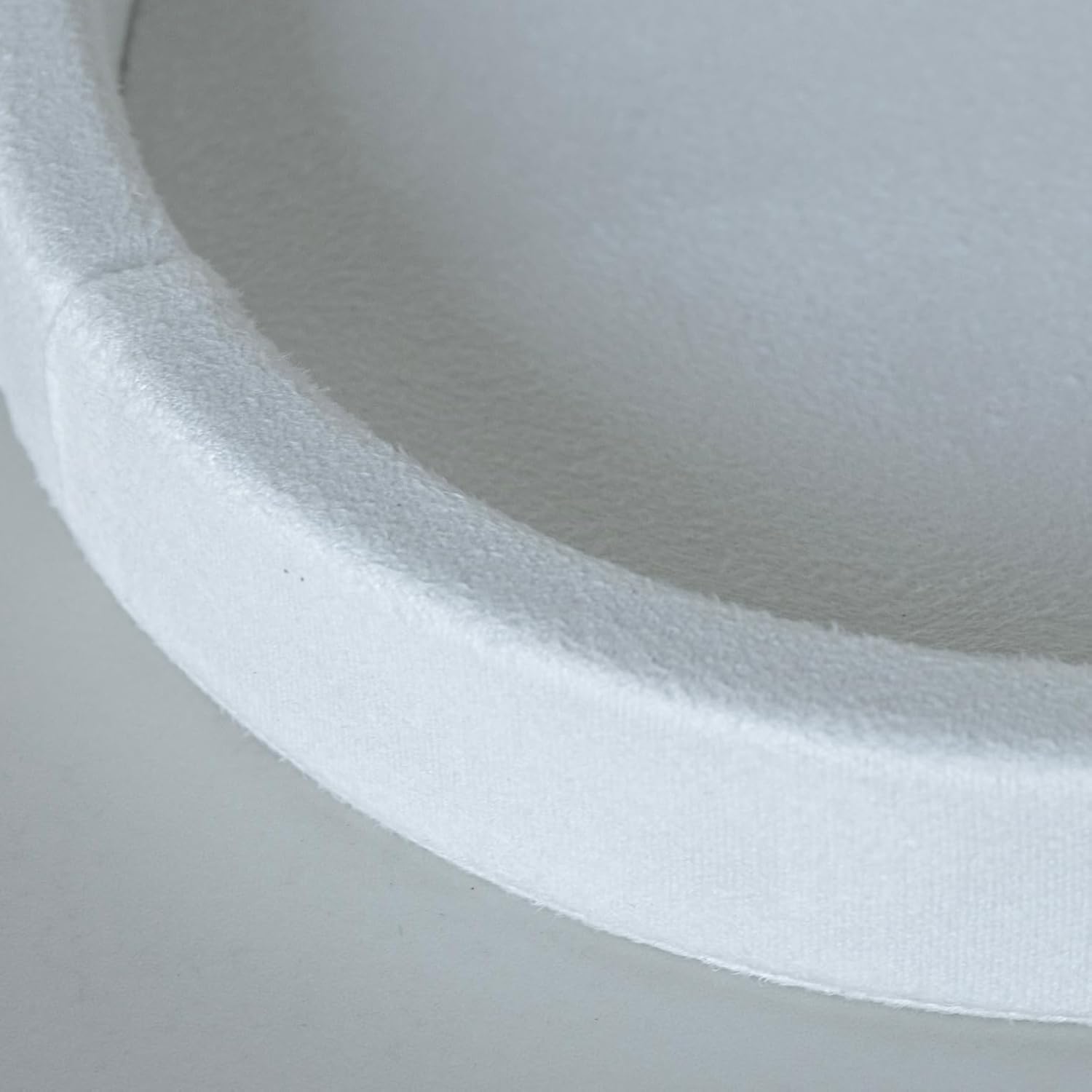 COLLECTIVE HOME - Velvet Jewelry Tray, 6" Monogrammed Jewelry Dish, Smooth Velour Display Dish for Rings, Earrings, Necklaces, Makeup, Personalized Gifts for Women (White-m) - Image 5