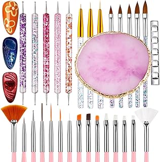 Juego de 30 herramientas de arte de uñas, bol...
