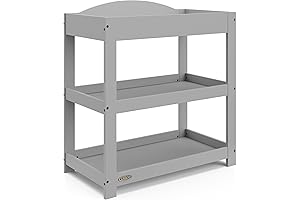 Customized Gray Changing Table: Modern Childcare Convenience