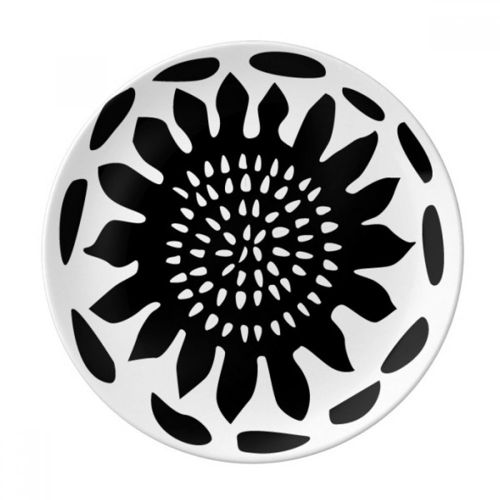 Assiette en porcelaine tournesol au design totem mexicain élégant pour votre maison