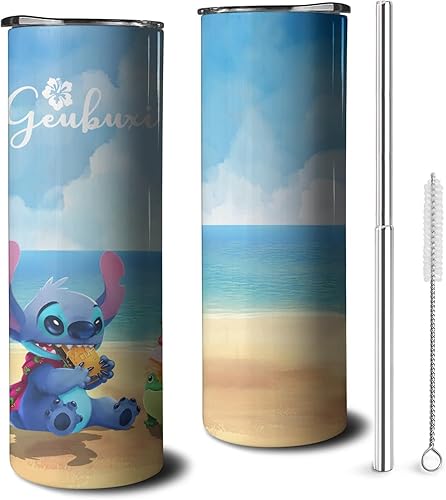 Botella de agua divertida de dibujos animados para adultos, taza de acero inoxidable para niños con asa, taza térmica de 30 onzas, vaso de café para