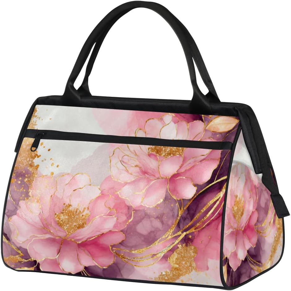 Fruit Cherry Cute Print Small Overnight Weekender Tote Bag for Women Men Foldable Travel Duffel Bags