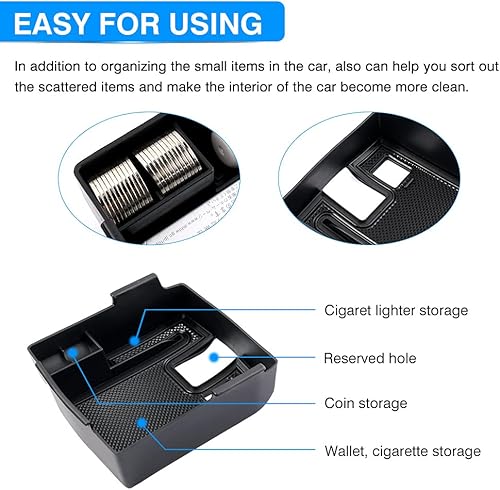 Miniatura 4 de Karltys Compatible con organizador de consola central Toyota Corolla Cross 2022 2023 2024 Accesorios (no para Corolla), bandeja de consola central