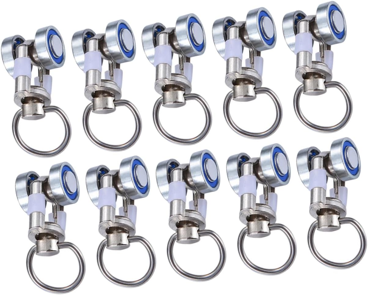 50pcs Metal Curtain Track Roller Smooth for Easy Opening and Closing Versatile Curtain Pulleys for Room Dividers and Fixed Panels