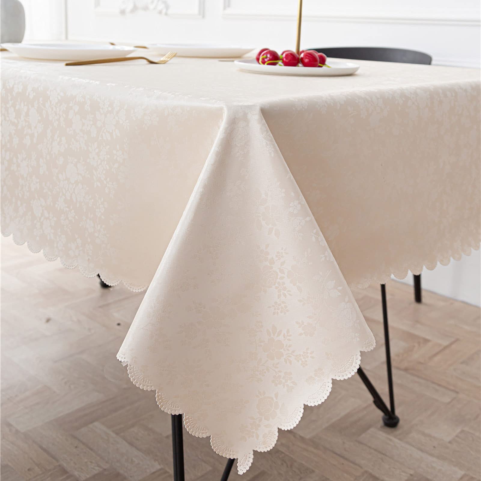PVC Tischdecke Rechteckig 90x90 Cm – Wasserdicht, ölbeständig, Knitterfrei Für Innen & Außen