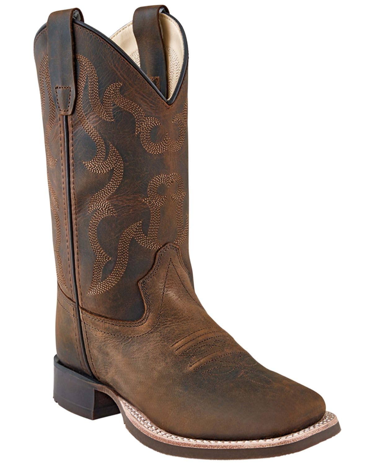 Cody James Boys' Nash Distressed Western Boot Broad Square Toe - Bbsc1904