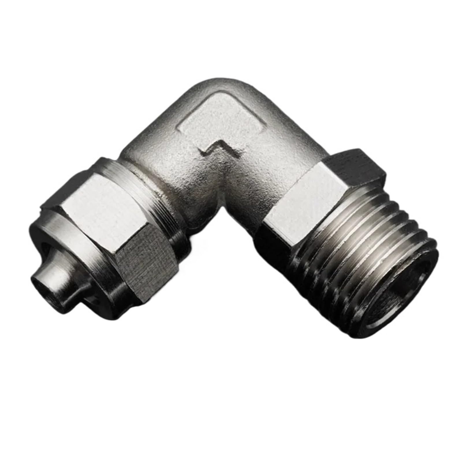 8mm x 1/4" BSP Male Thread Elbow Pneumatic Tube Pipe Fitting Quick Coupler Connector