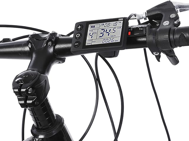 AYNEFY Electric Scooter Controller, Waterproof Motor Controller Bicycle Scooter Controller with LCD Display Panel for Electric Bicycle Scooter(36V/48V 350W)