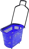 Vista 11 de 12 cestas de compras de 18 litros con asas, cestas de compras, carritos de comestibles con asas, cestas de plástico para tiendas de comestibles