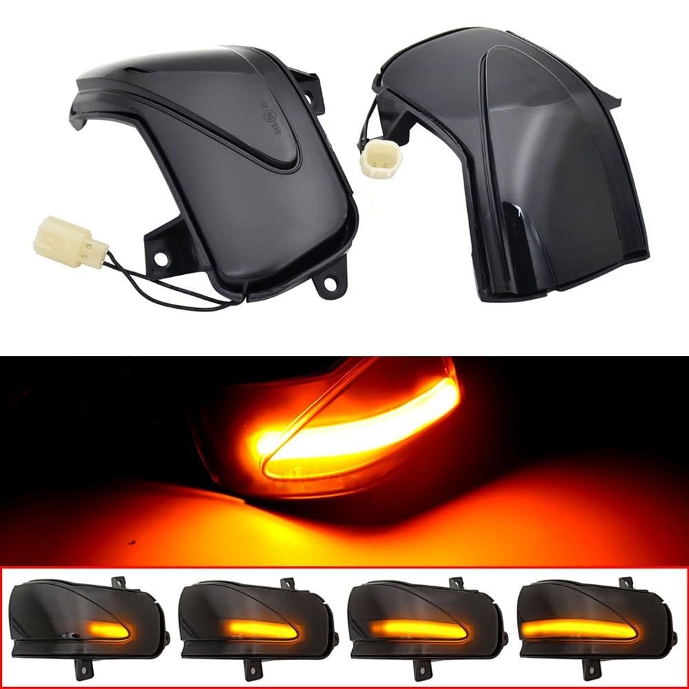 Intermitente Retrovisor Indicador De Coche Intermitente Que Fluye Intermitente Dinámico Luz Señal De Giro Led para Fit para Jazz para 2009-2013 Lámpara Señal Giro