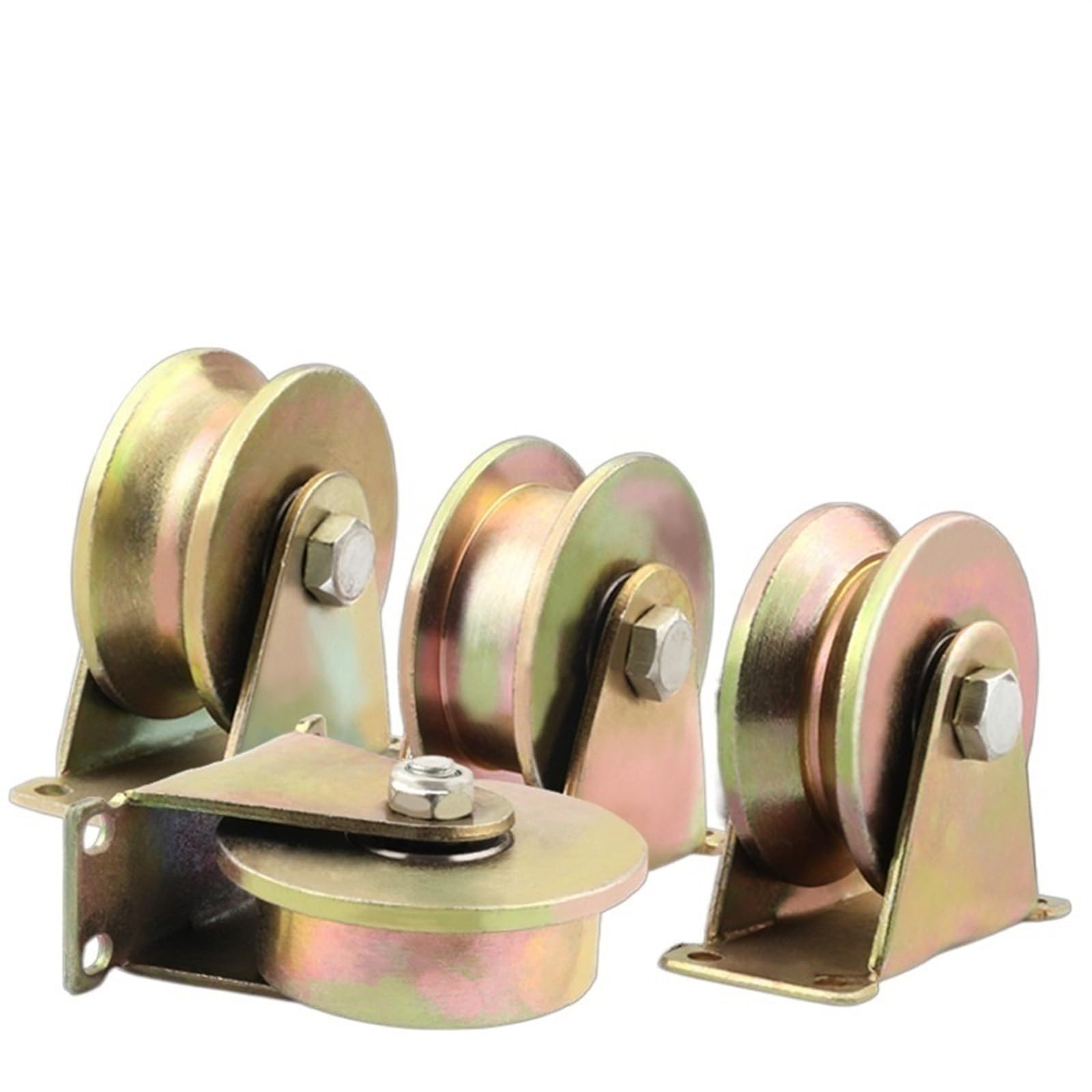Polea de acero inoxidable con ranura en V y U, 32-100 mm, 60 mm, tipo U, resistente, duradera, para cuerda de alambre, ideal para aplicaciones industriales y de bricolaje