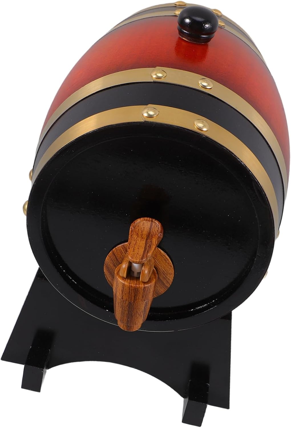 Ciieeo Handcrafted Wooden Barrel Stand Bourbon Barrel Table for Home Party Restaurant