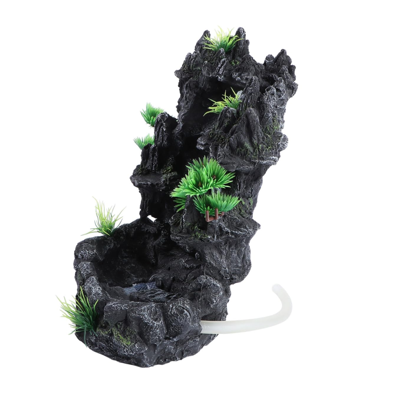 VILLCASE Paisajismo De Rocalla para Pecera Cascada De Agua Movediza Decoración De Acuarios Resina Adorno Creativo para Acuario Paisajismo para Peceras