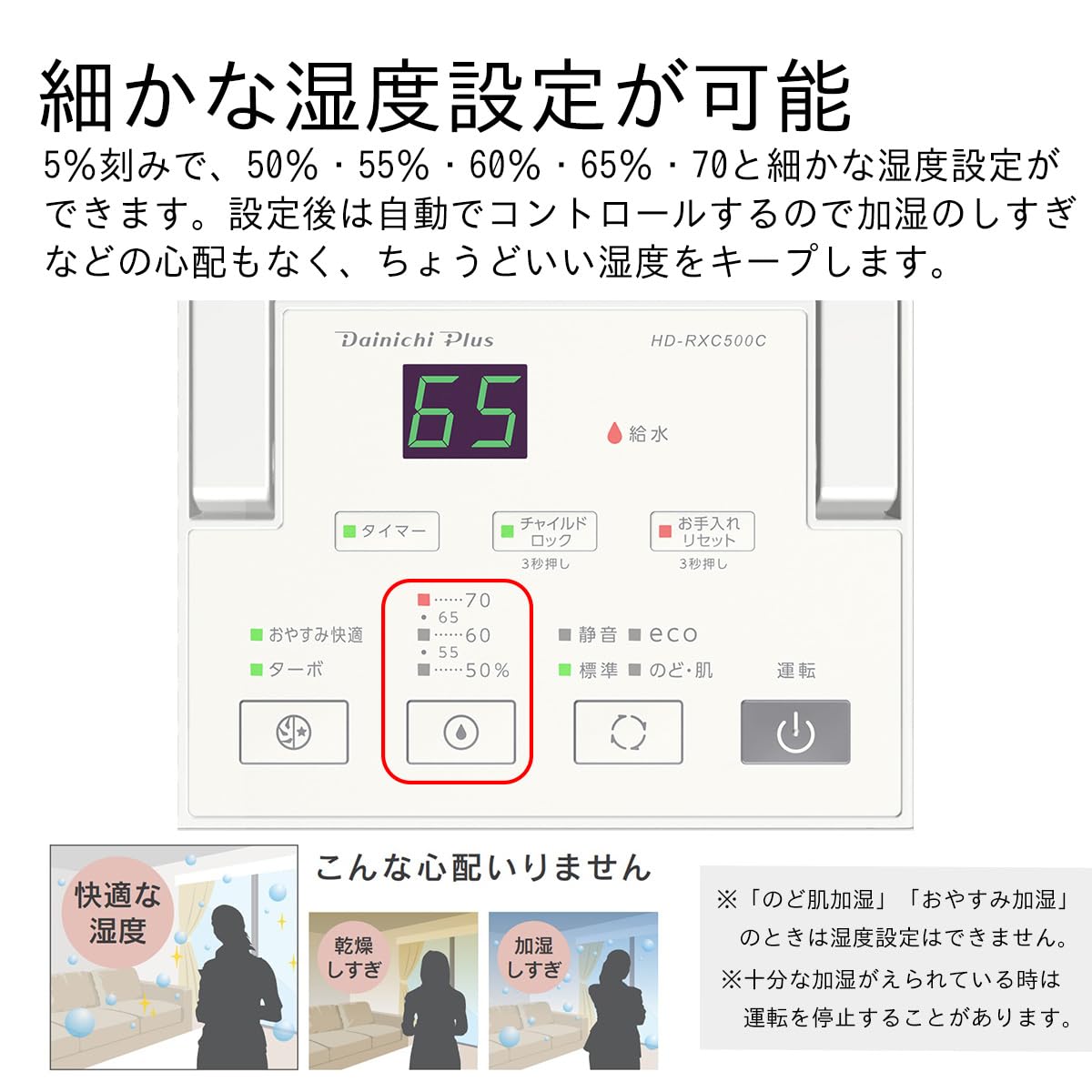 ダイニチ ハイブリッド式加湿器 HD-RXC500Cサムネイル5