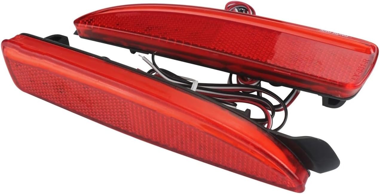 2X Rear Bumper Reflector Red Lens Cover Tail Stop Light Lamps for Mazda 2 Dy for Mazda 3 Axela for Mazda 5 Cr19 6 for Atenz