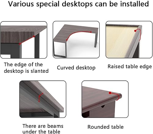Miniatura 3 de Bandeja de teclado, extensión de escritorio, estante de cajón de teclado, bandeja de plataforma de teclado de computadora, instalación sin