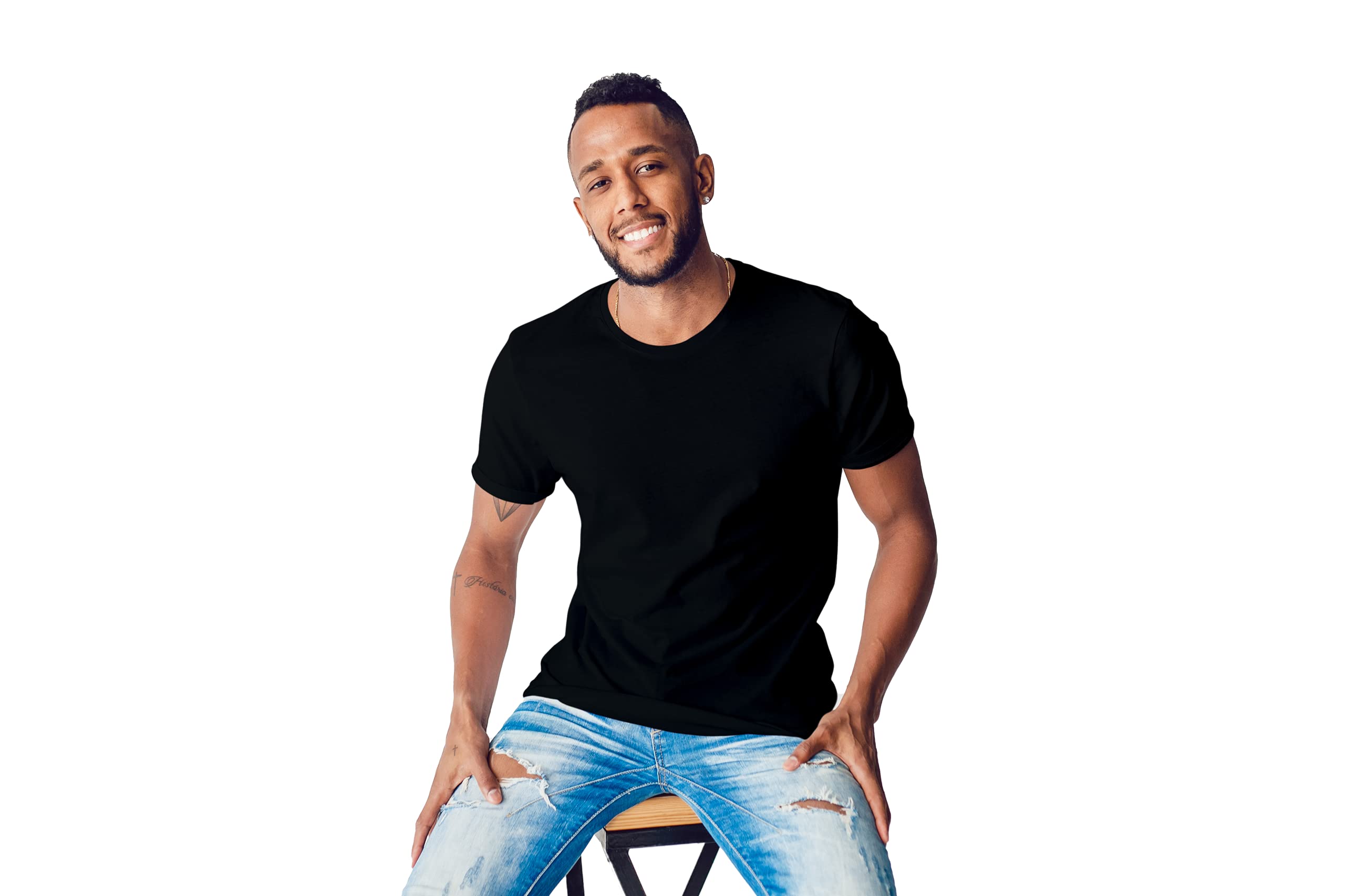 VCL Solid Plain Cotton Tshirt for Men's Regular Fit Tees