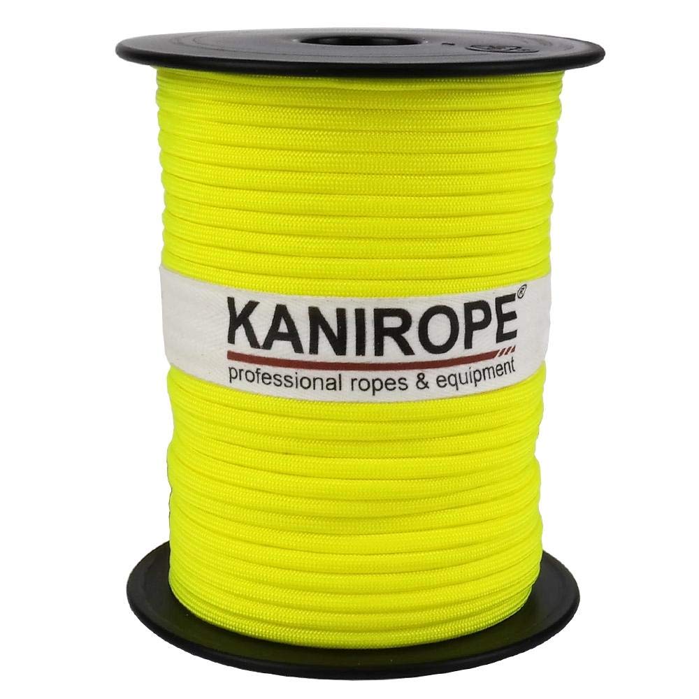 Kanirope® Paracord XPRO ø3,8 mm 50 m żółty neonowy 32-krotnie pleciony