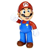 Nintendo Super Mario Gigante Posabile - Mario Big Figure 50 cm con 11 Punti di Articolazione