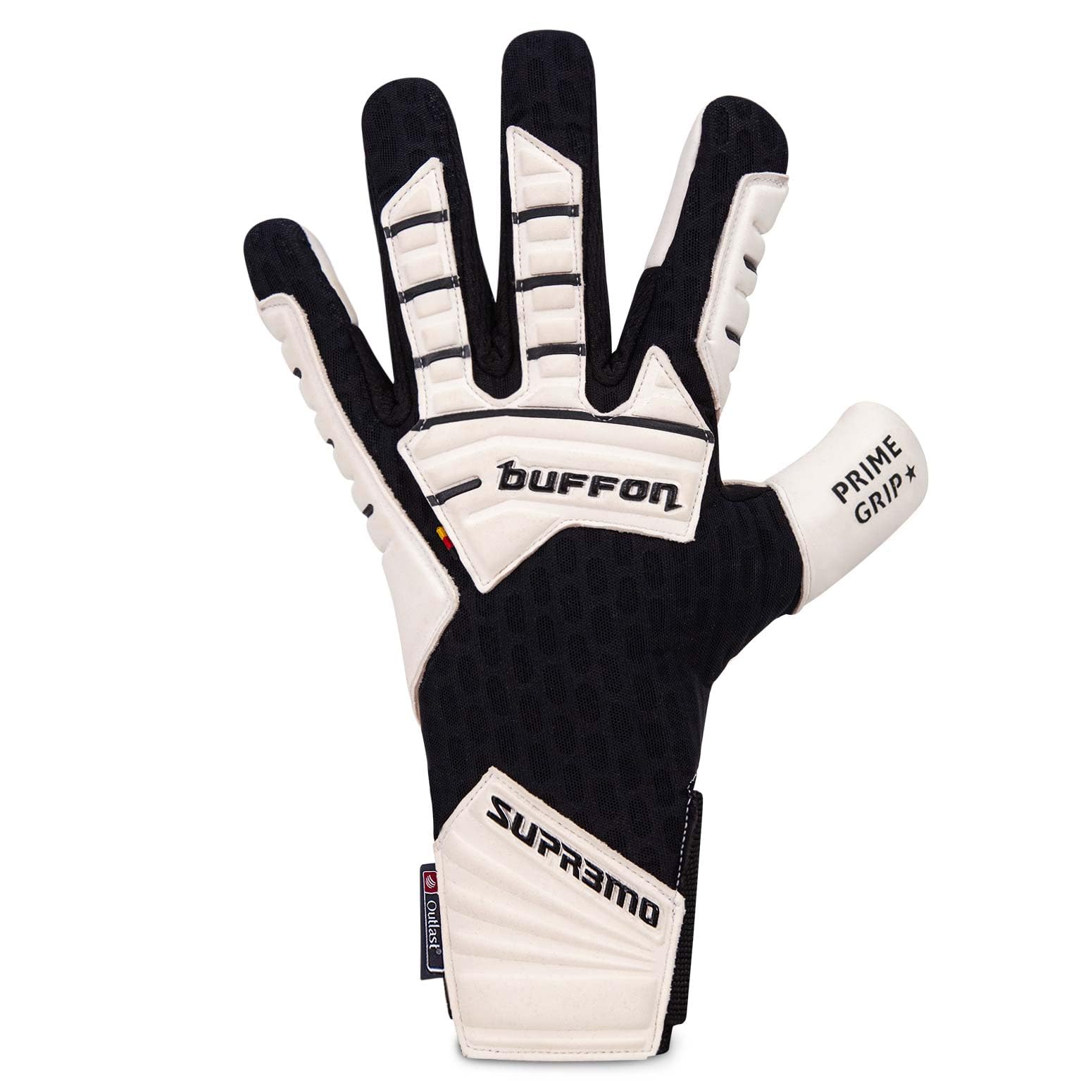 Buffon Supremo 3 Professional Goalkeeper Gloves: 3.5mm German Latex Prime Grip