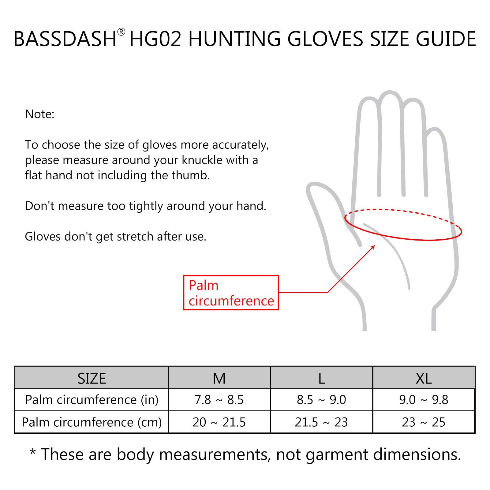 Guantes de caza aislados para hombre Guantes de camuflaje impermeables para clima frío Actividades al aire libre HG02M
