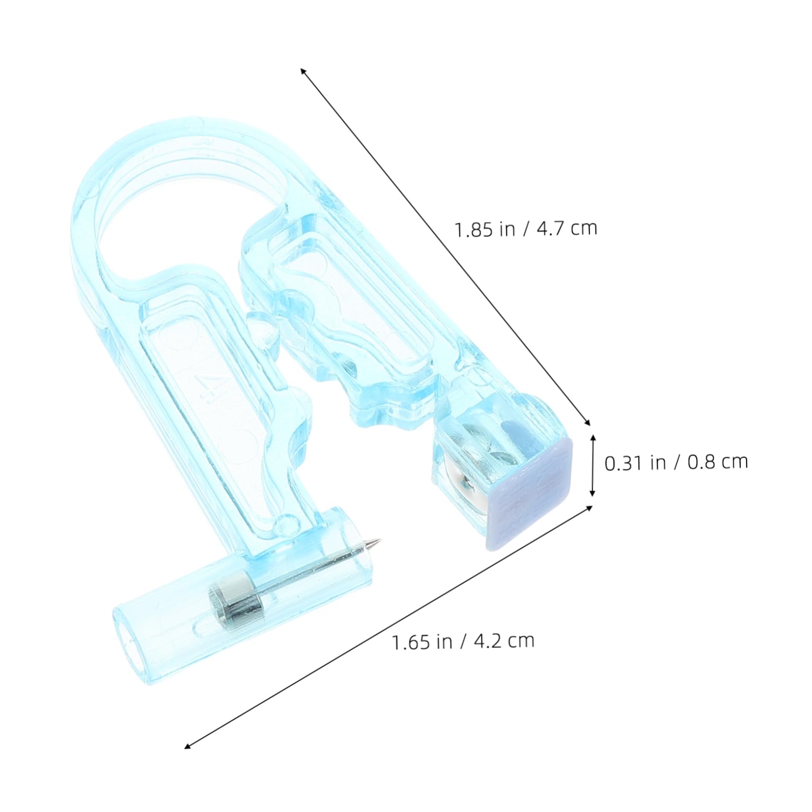 FOMIYES Portable Ear Stud Piercing 2 Pins Painless Piercing for First Time Users for Home Travel Use