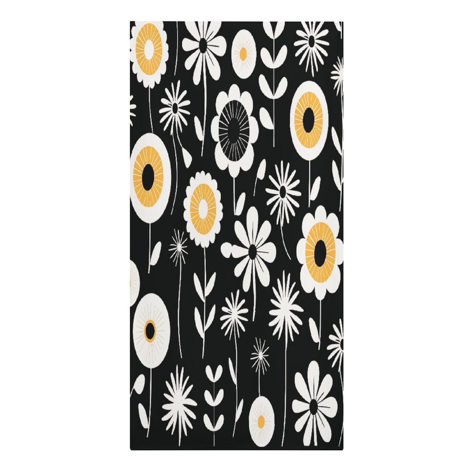 Adfgyerh Women's Style Simple Strokes Of Flowers Microfiber Sand Free Towels Large Quick-Dry. Beach Towel For Swimming Pool Camping Beach .Beach Accessories， They Are Essential Accessories For Adults, And Men, Vacati