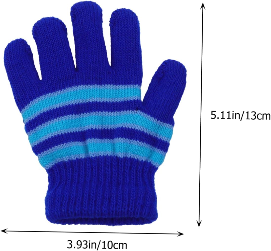 Didiseaon 6pairs Boys and Girls Gloves Knitted Warm Mittens Winter Gloves for Newborn and Toddlers Full Finger Coverage