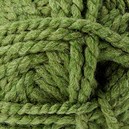 Image of Lion Brand Yarn Wool-Ease Thick & Quick Yarn, Soft and Bulky Yarn for Knitting, Crocheting, and Crafting, 1 Skein, Grass (Pack of 2)
