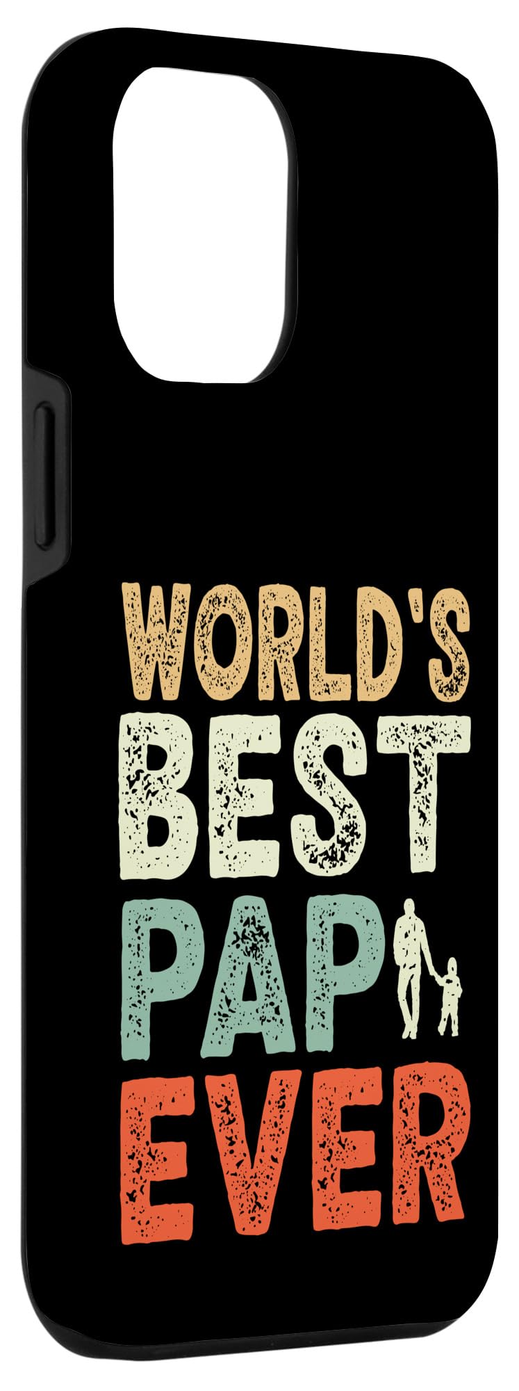 iPhone 13 Pro Max World's Best Pap Ever papaw grandpa Grandkids Vintage Case - Image 3