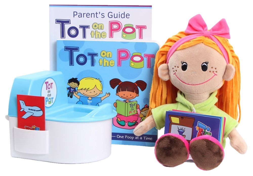Tot on the Pot Potty Training with - Complete Kit Includes Parent's Guide, Children's Book, Doll, Toy Toilet & Activity Reward Cards | Pediatrician-Recommended | Play-Based Learning