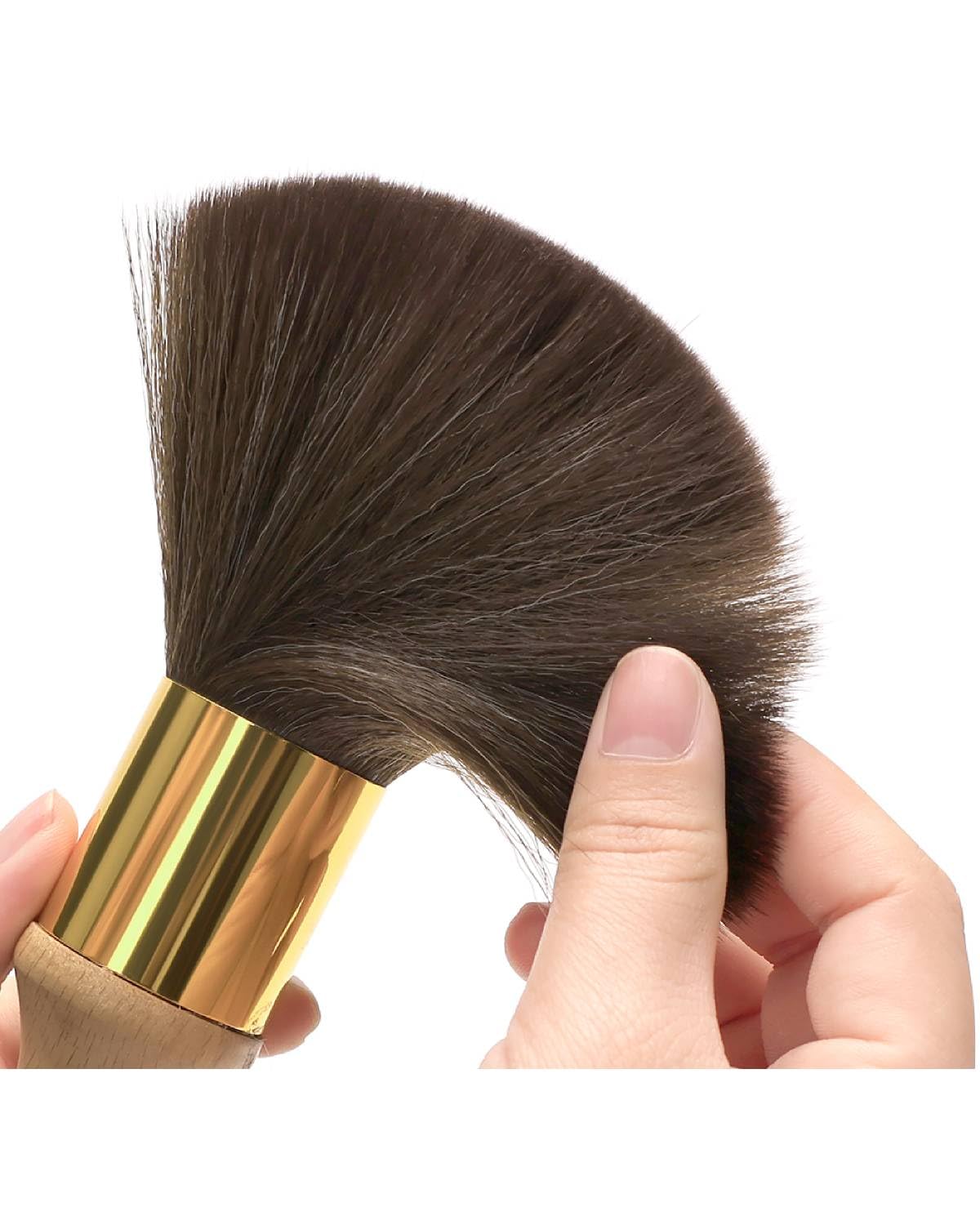 Barber Brush Neck Duster, Shaving Brushes For Men, Long Handle Broken Hair Sweep Brush Soft Neck Face Cleaning, Barber Neck Duster for Salon or Home Use