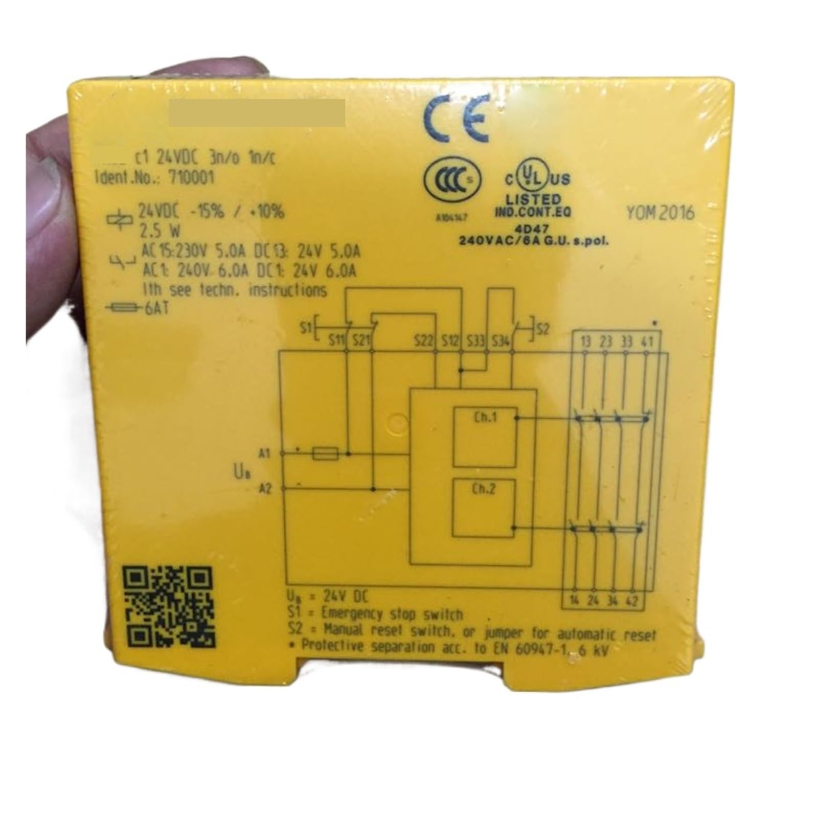 JFQOWCMP C1 710001 24VDC 3n/o 1n/c Relay Control Module